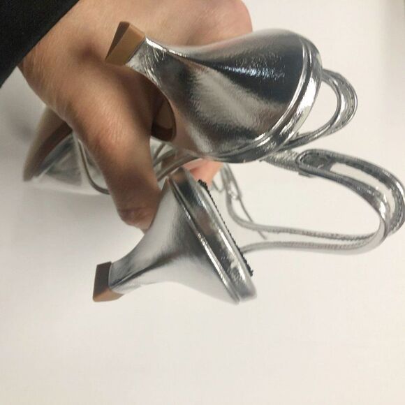 MARC JACOBS Women's Slingback Kitten-heel Pumps In Clear Size 38 - Picture 9 of 12